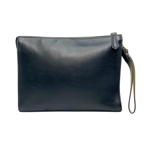 1240007024667 3 Fendi Clutch Bag Black Second Bag Pouch Leather