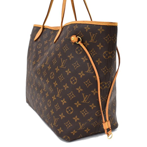 2 Louis Vuitton Neverfull GM Tote Bag Monogram Brown
