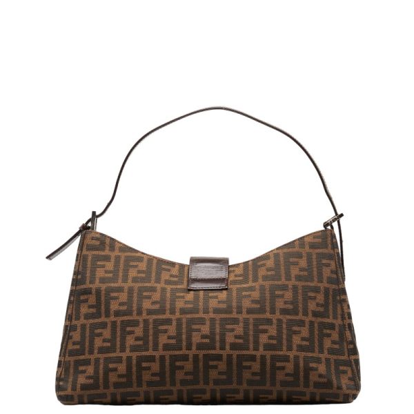 2 Fendi Zucca Shoulder Bag Handbag Brown