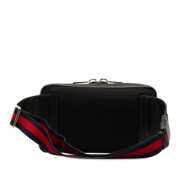 2 Gucci GG Supreme Waist Bag Body Bag Belt Bag Black