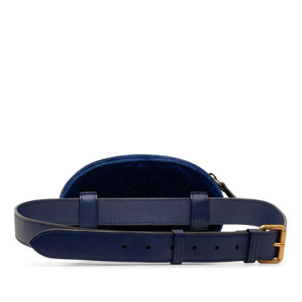 2 Gucci GG Marmont Quilted Body Bag Waist Bag Blue