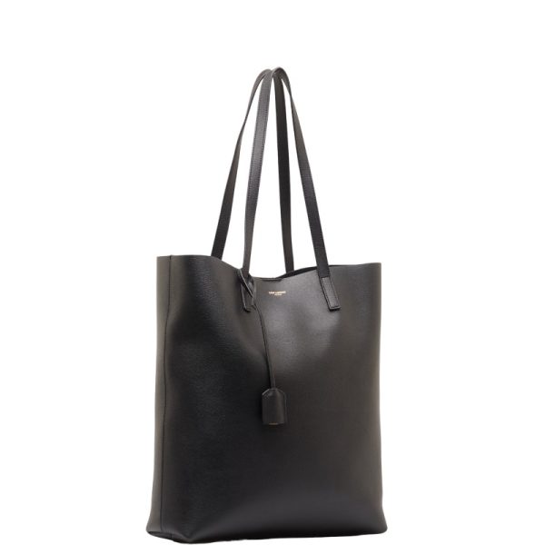 2 Saint Laurent Tote Bag Leather Black