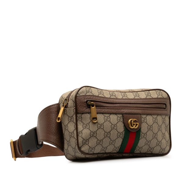 2 Gucci GG Body Bag Waist Bag Shoulder Bag Beige Brown