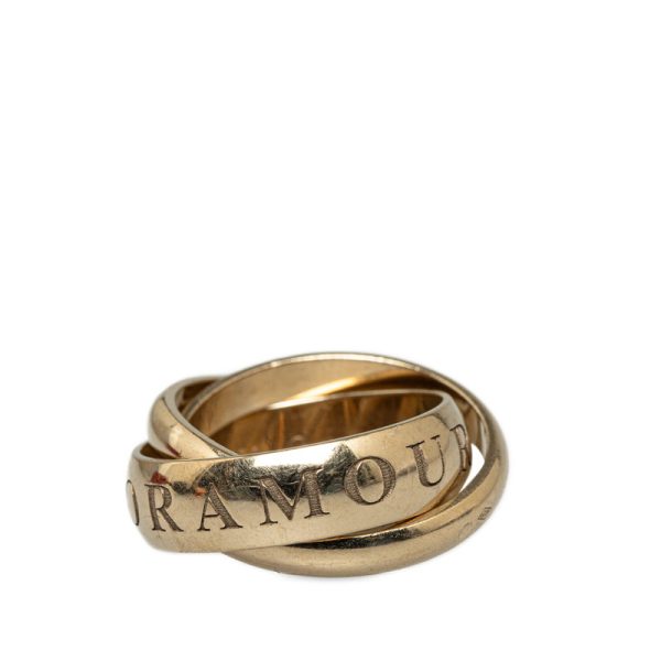 2 Cartier Trinity Christmas Limited Ring Ring Yellow Gold