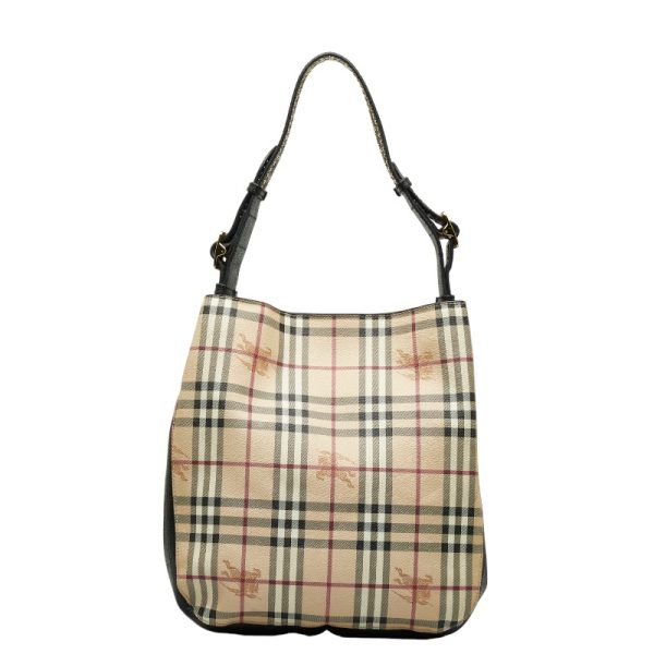 2 Burberry Nova Check Shadow Horse Shoulder Bag Beige