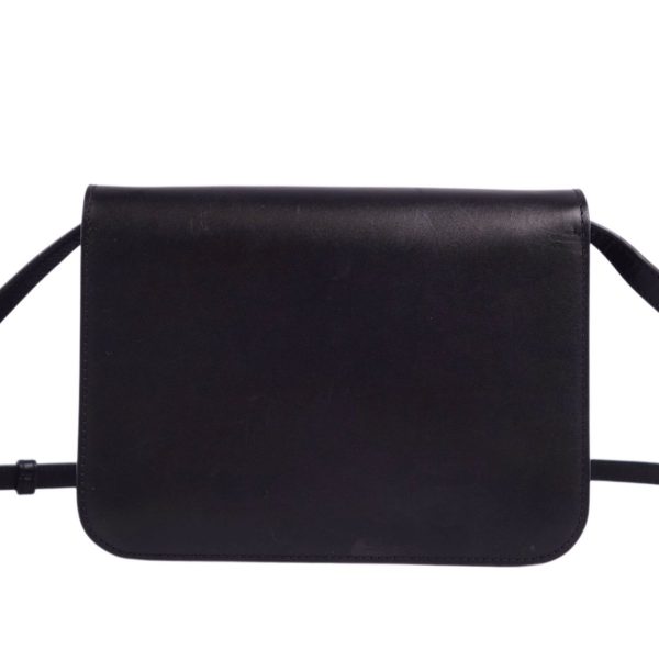 2 Burberry Shoulder Bag Calf Leather Black
