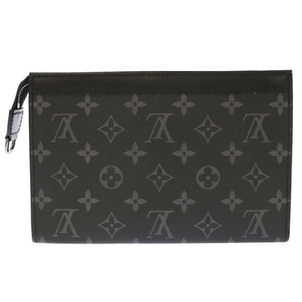 2 Louis Vuitton Shoulder Bag Monogram Eclipse Wallet Black