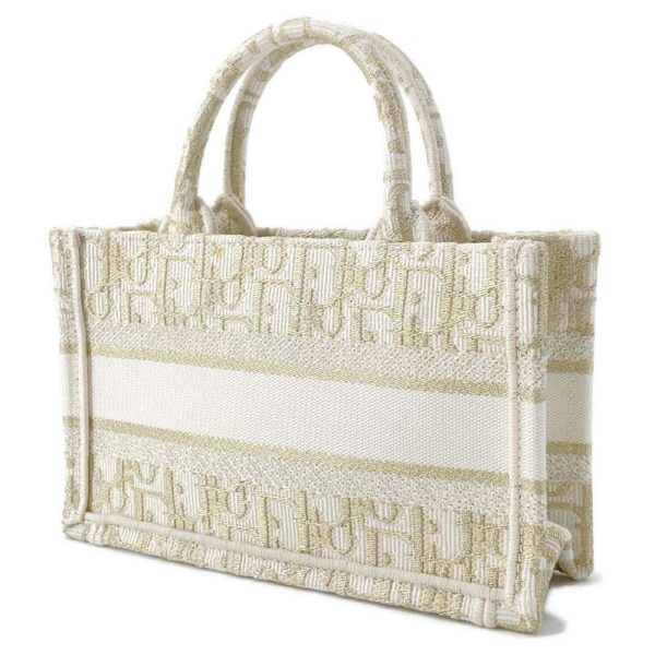 2 Dior Handbag Book Tote Mini 2way White