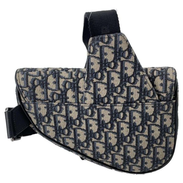 2 Dior Body Bag Oblique Saddle Mini Canvas Navy