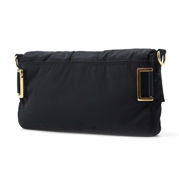2 Fendi Body Bag Bucket Nylon Handbag Black