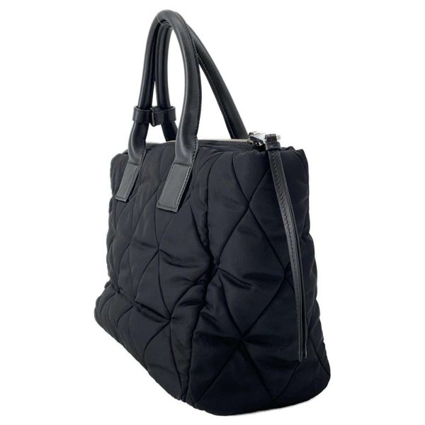 2 Prada Handbag Tessuto Bomber Nylon 2way Black