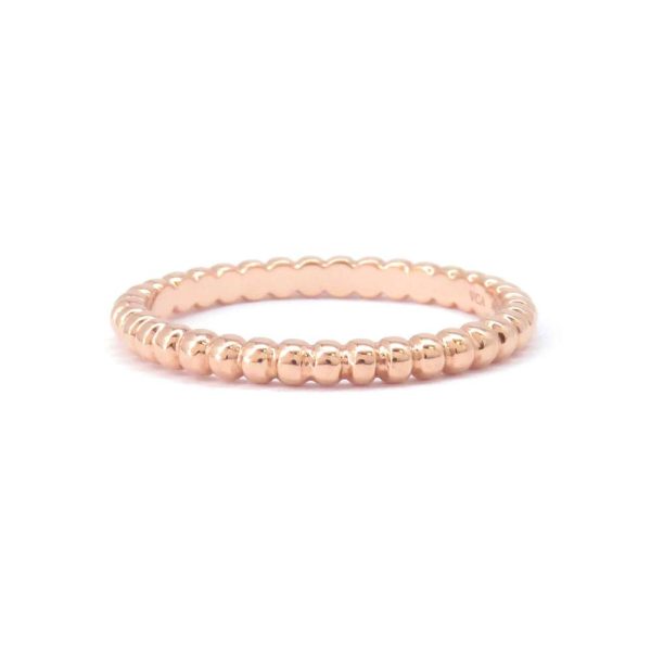 2 Van Cleef Arpels Ring Perlée Gold Pearl Small K18PG Pink