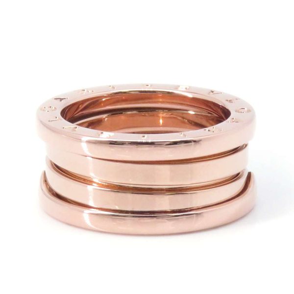 2 Bvlgari Ring B zero1 2 Bands K18pg Pink Gold Ring