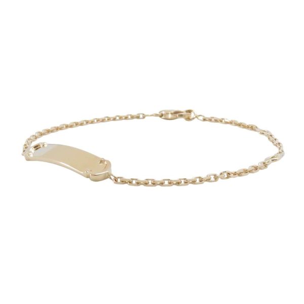 2 Cartier Bracelet Chain 2C Identity K18YG Yellow Gold