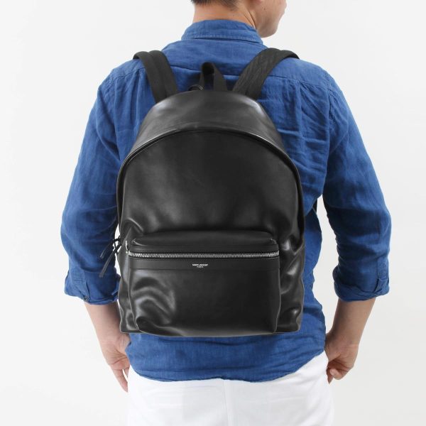2 Yves Saint Laurent Handbag Backpack Bag Black