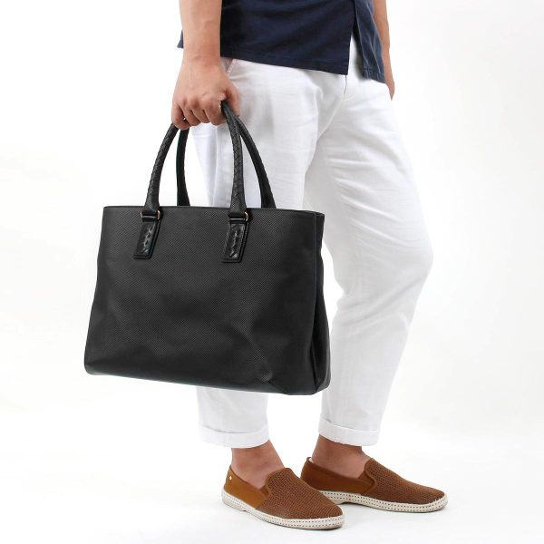 2 Bottega Veneta Tote Bag Marco Polo Calf Leather Black