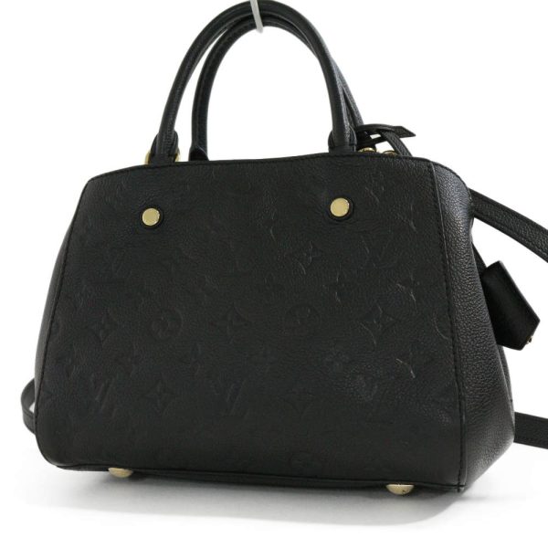 2 Louis Vuitton Monogram Empreinte Montaigne BB Handbag Noir Black