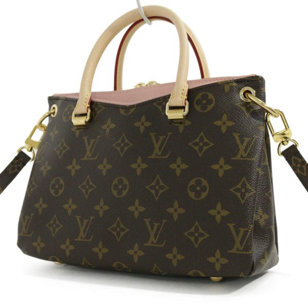 2 Louis Vuitton Monogram Pallas BB Handbag Brown