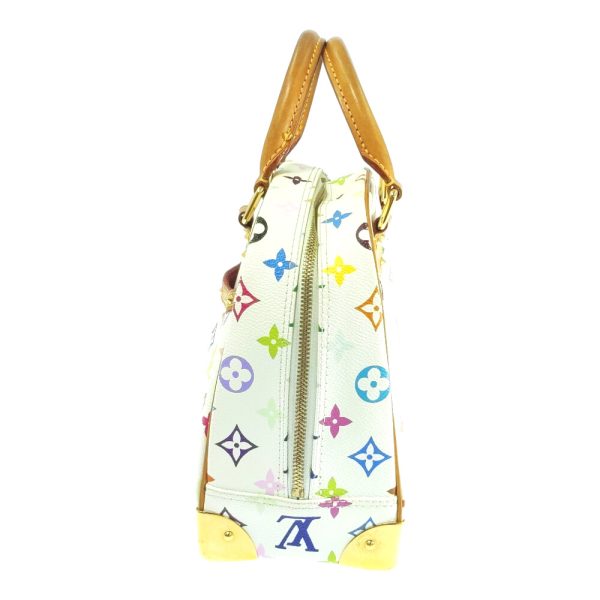 2 Louis Vuitton Monogram Multicolor Trouville Handbag Bag White