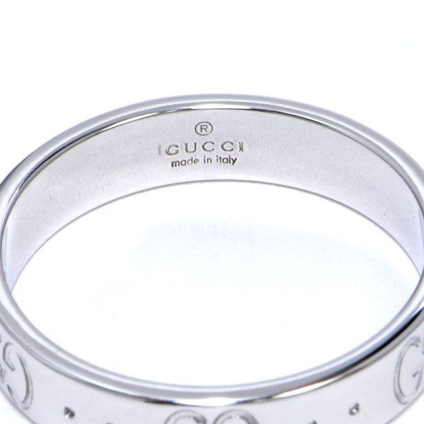 2 Gucci GG Icon Ring K18 White Gold