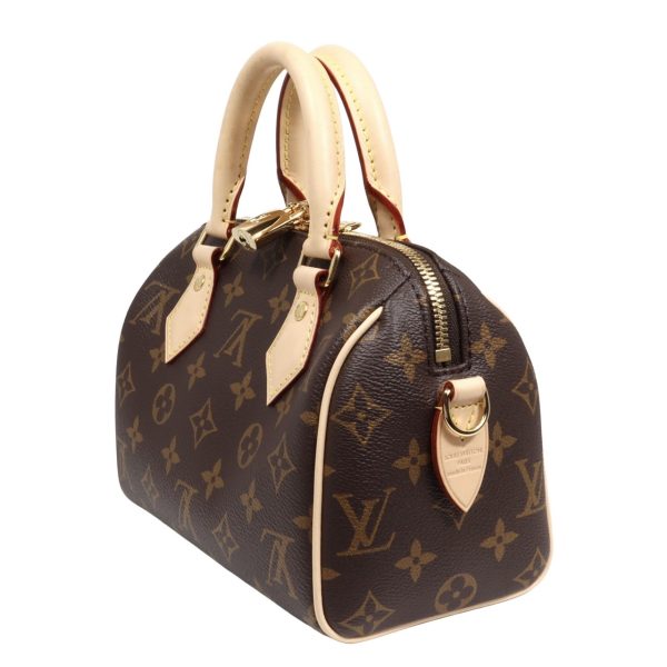 2 Louis Vuitton Speedy Bandouliere 20 Shoulder Bag Mini Beige