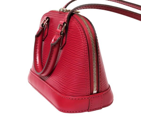 2 Louis Vuitton Nano Alma Shoulder Bag Epi Leather Fuchsia