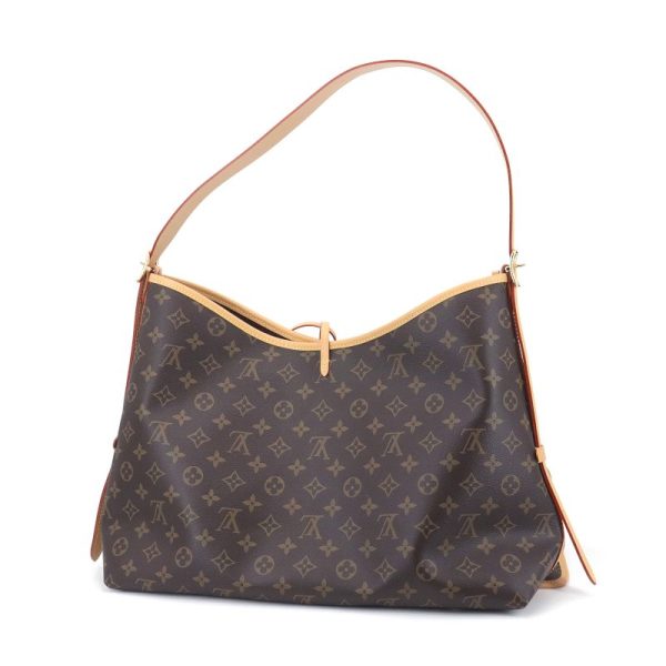 2 Louis Vuitton Carryall NM MM Monogram Shoulder Bag Brown