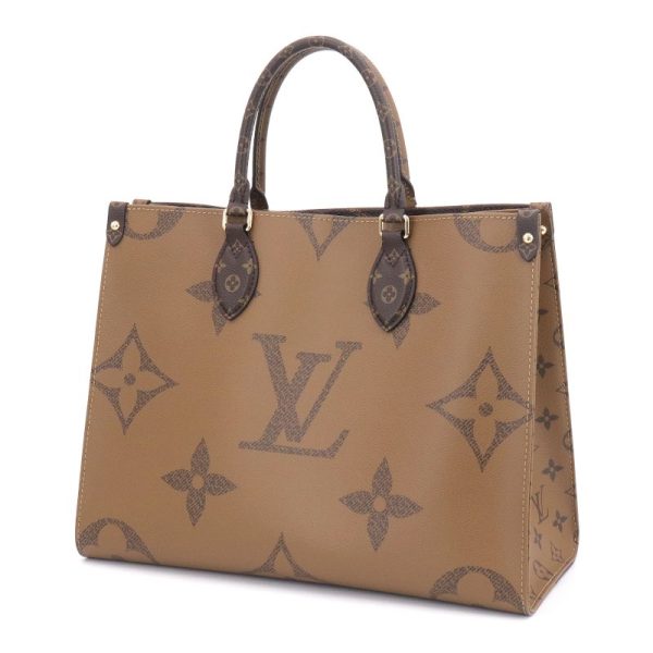2 Louis Vuitton On the Go MM Monogram Handbag Brown