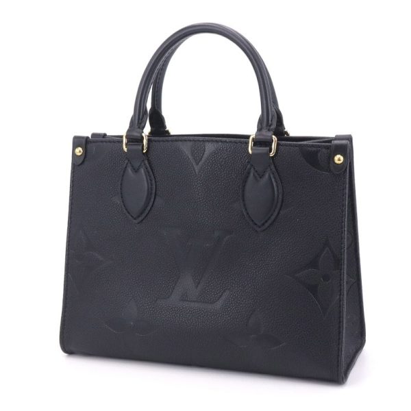 2 Louis Vuitton On the Go PM Monogram Empreinte Handbag Noir Black