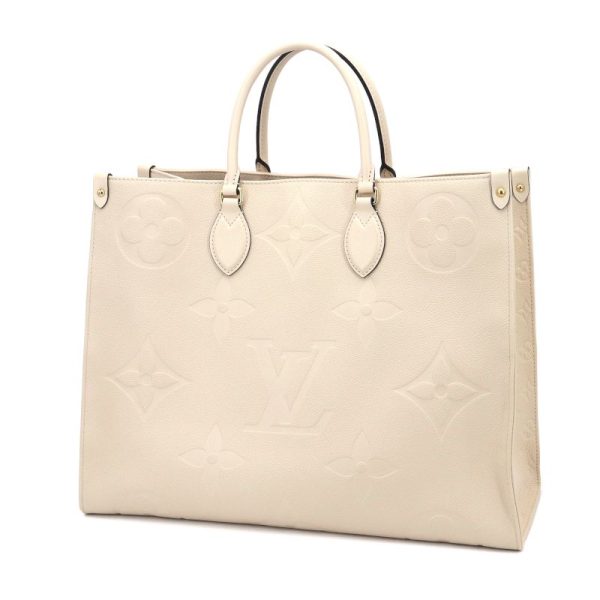 2 Louis Vuitton On the Go GM Tote bag Giant Monogram Crème