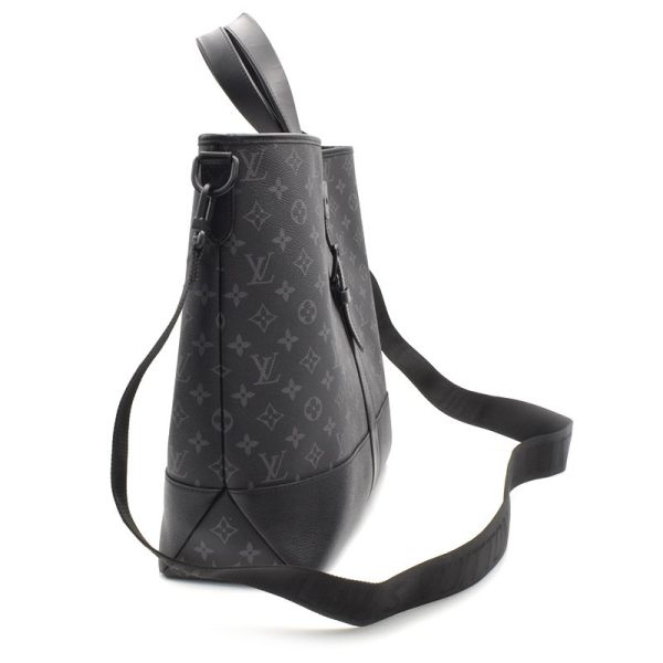 2 Louis Vuitton Saumur Tote Monogram Eclipse Shoulder Bag Black