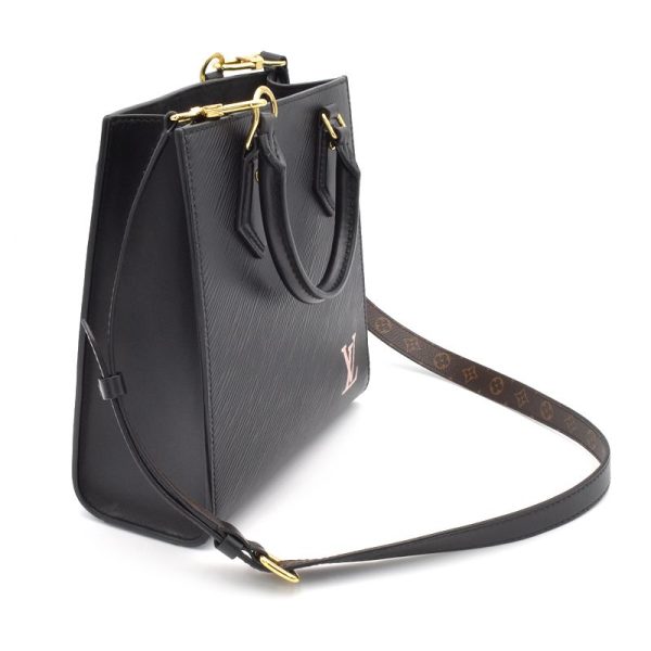2 Louis Vuitton SacPlat BB Epi Leather Crossbody Bag Noir Black