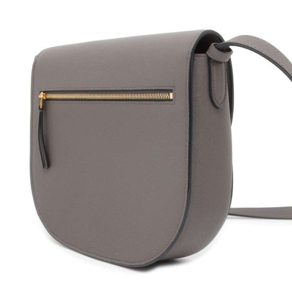 2 Celine Trotter Medium Shoulder Bag Leather Gray