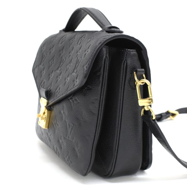 2 Louis Vuitton Pochette Metis MM 2way Handbag Noir Black