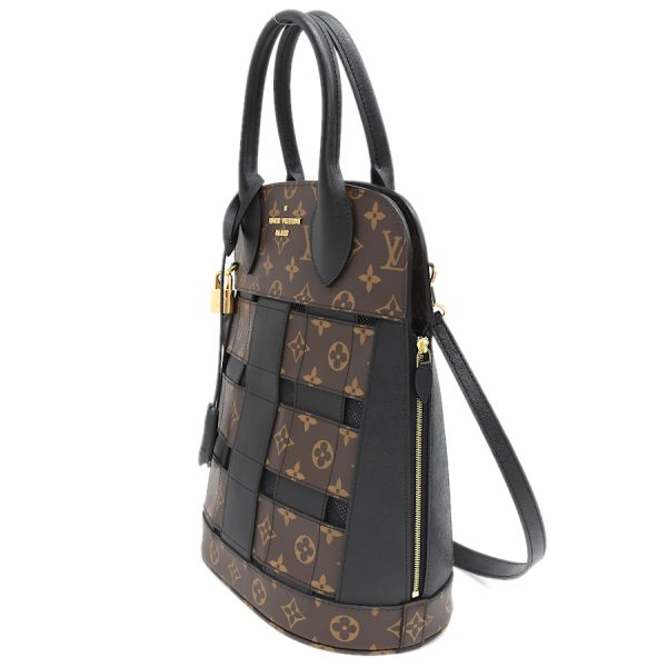 2 Louis Vuitton Tressage Tote Monogram Shoulder Bag Brown