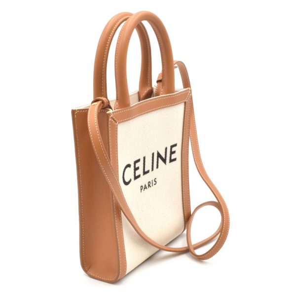 2 Celine Mini Birdicabas Cotton Calfskin Natural Tan