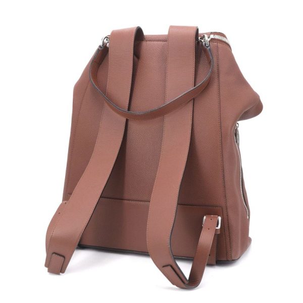 2 Loewe Goya Backpack Leather Rucksack Brown