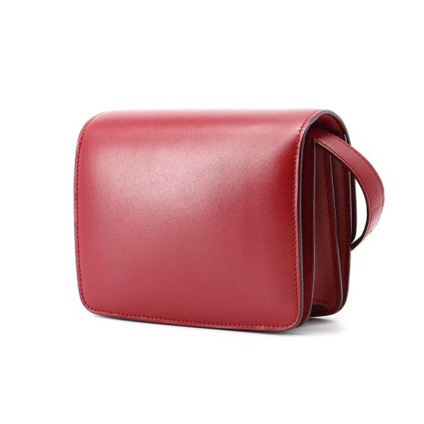 2 Celine Classic Box Leather Small Shoulder Bag Red
