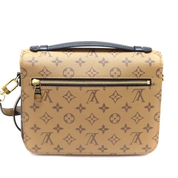 2 Louis Vuitton Pochette Metis MM Monogram Reverse Brown 2WAY Bag