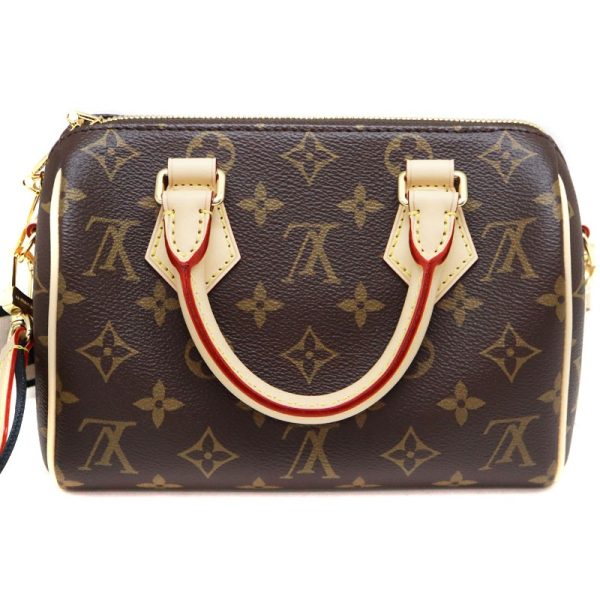 2 Louis Vuitton Speedy Bandouliere 20 Handbag Shoulder Bag Monogram Canvas Brown