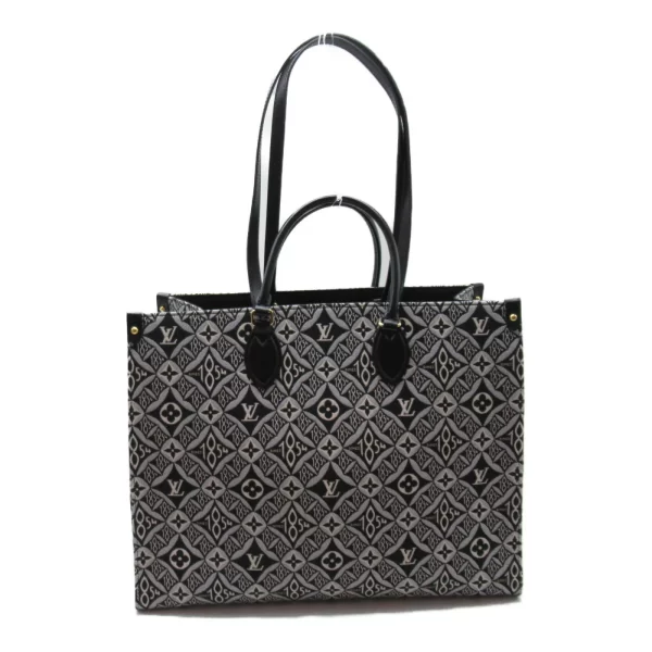 2100301126466 3 Louis Vuitton Onthego Monogram Jacquard Tote Bag Black