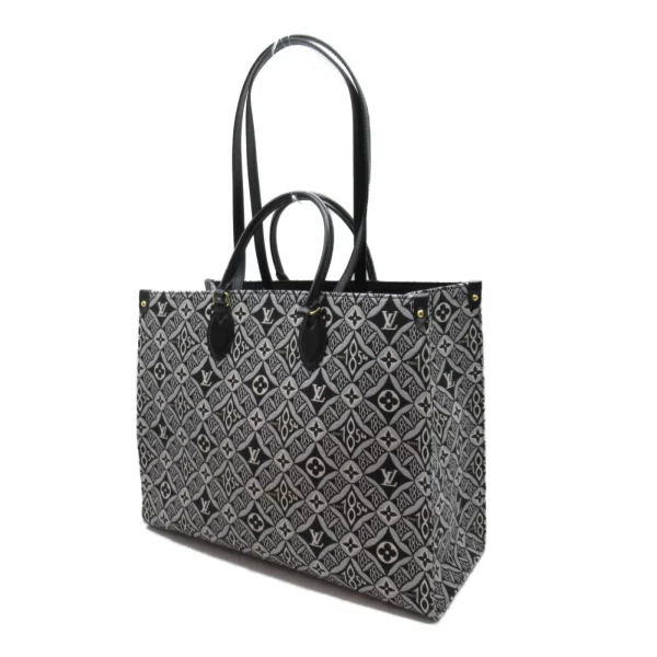 2100301126466 4 Louis Vuitton Onthego Monogram Jacquard Tote Bag Black