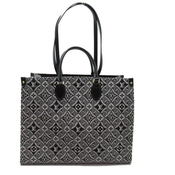 2100301126466 5 Louis Vuitton Onthego Monogram Jacquard Tote Bag Black
