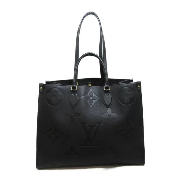 2100301131859 2 Louis Vuitton On the Go GM Calfskin Tote Bag Black