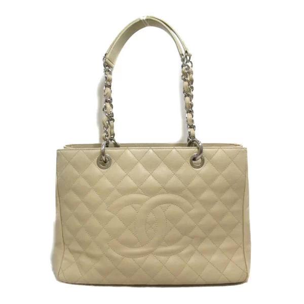 2101217623377 2 Chanel GST Caviar Skin Tote Bag Beige