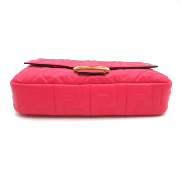 2101217627290 4 FENDI Baguette Nappa Leather Shoulder Bag Pink