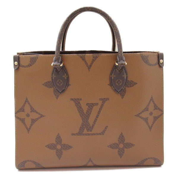 2101217760737 2 Louis Vuitton On the Go MM Tote Bag Bag PVC Coated Canvas Monogram Giant Womens Brown