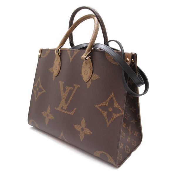 2101217760737 3 Louis Vuitton On the Go MM Tote Bag Bag PVC Coated Canvas Monogram Giant Womens Brown