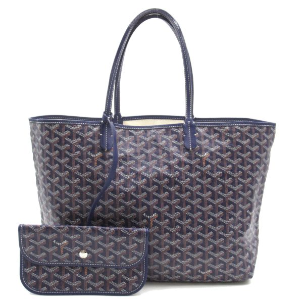 2101217761277 1 Goyard Saint Louis PM Tote Bag Navy