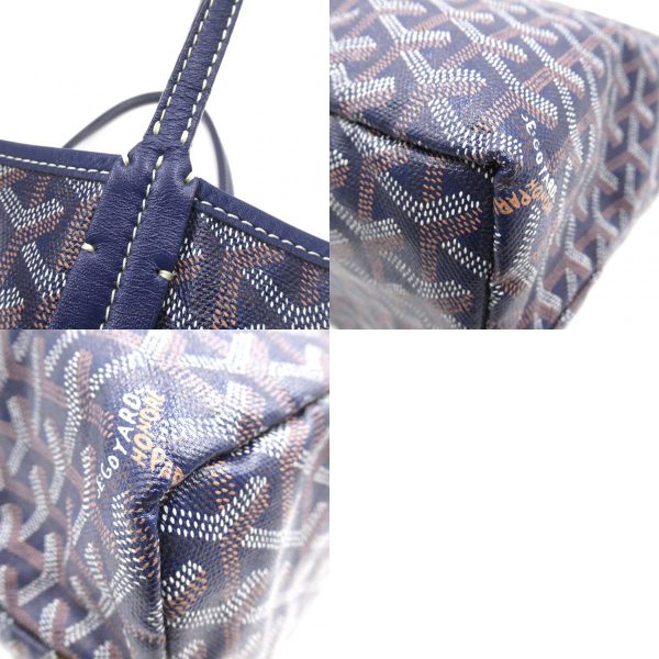 2101217761277 13c Goyard Saint Louis PM Tote Bag Navy